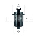 Filtro de combustível MAHLE ORIGINAL KL 111