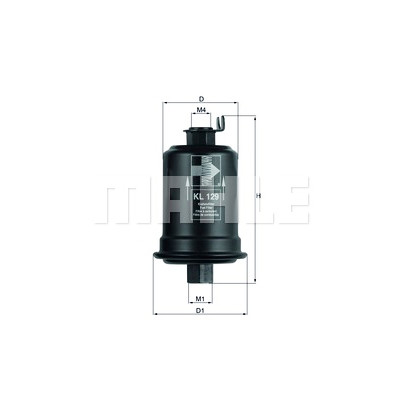 Filtro de combustível MAHLE ORIGINAL KL 129