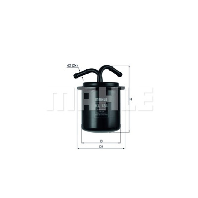 Filtro de combustível MAHLE ORIGINAL KL 134