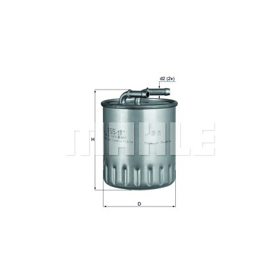 Filtro de combustível MAHLE ORIGINAL KL 155/1