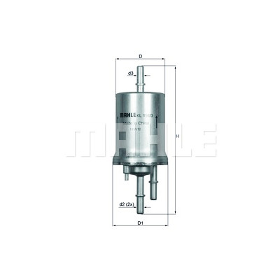 Filtro de combustível MAHLE ORIGINAL KL 156/3