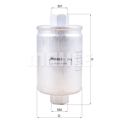 Filtro de combustível MAHLE ORIGINAL KL 158