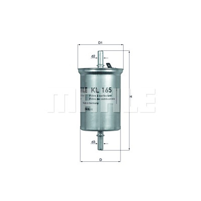 Filtro de combustível MAHLE ORIGINAL KL 165