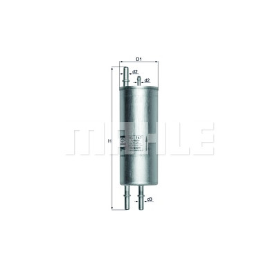 Filtro de combustível MAHLE ORIGINAL KL 167
