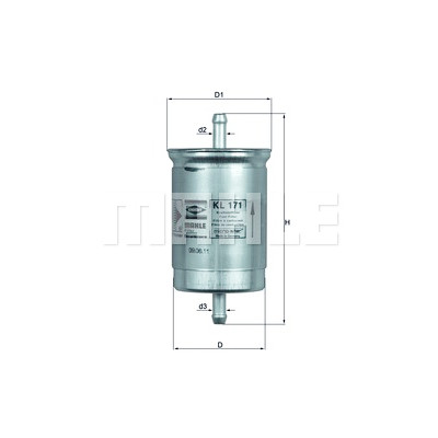 Filtro de combustível MAHLE ORIGINAL KL 171