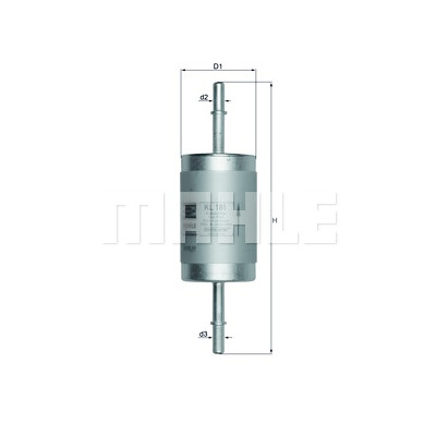Filtro de combustível MAHLE ORIGINAL KL 181