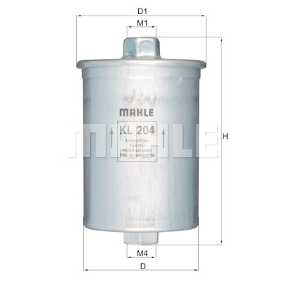 Filtro de combustível MAHLE ORIGINAL KL 204
