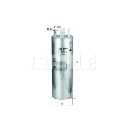 Filtro de combustível MAHLE ORIGINAL KL 229/4