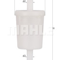 Filtro de combustível MAHLE ORIGINAL KL 257