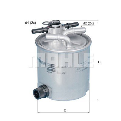 Filtro de combustível MAHLE ORIGINAL KL 404/16