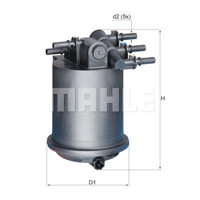 Filtro de combustível MAHLE ORIGINAL KL 414