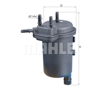 Filtro de combustível MAHLE ORIGINAL KL 430