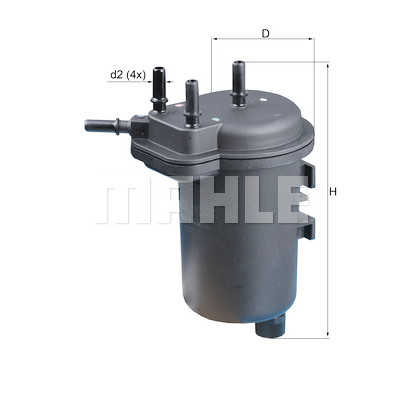 Filtro de combustível MAHLE ORIGINAL KL 432