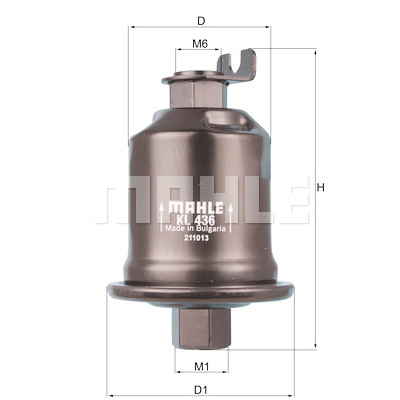 Filtro de combustível MAHLE ORIGINAL KL 436