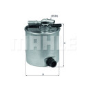 Filtro de combustível MAHLE ORIGINAL KL 440/15
