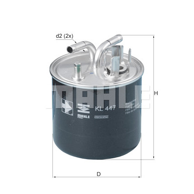 Filtro de combustível MAHLE ORIGINAL KL 447