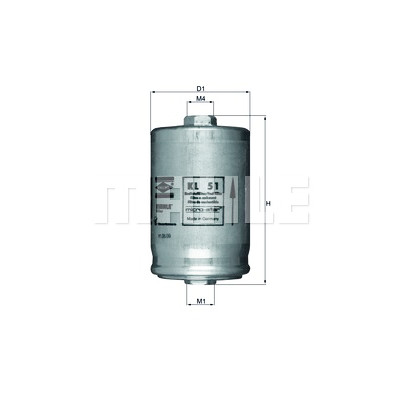 Filtro de combustível MAHLE ORIGINAL KL 51