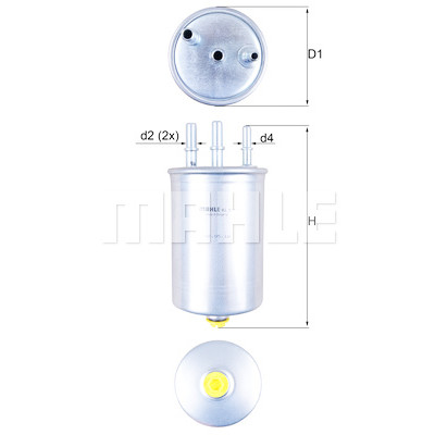 Filtro de combustível MAHLE ORIGINAL KL 511