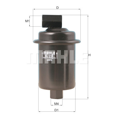 Filtro de combustível MAHLE ORIGINAL KL 516