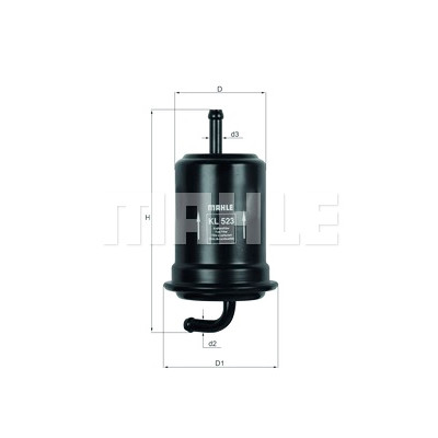 Filtro de combustível MAHLE ORIGINAL KL 523