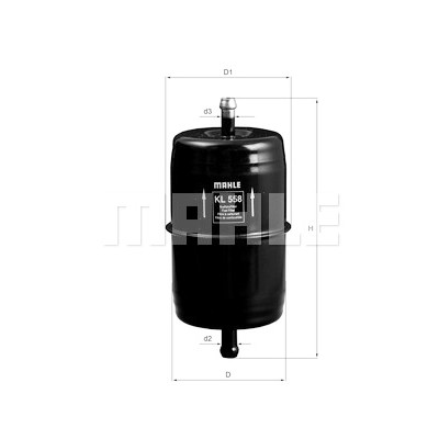 Filtro de combustível MAHLE ORIGINAL KL 558
