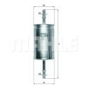Filtro de combustível MAHLE ORIGINAL KL 559
