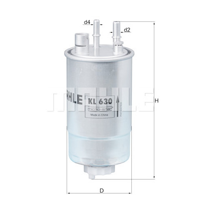 Filtro de combustível MAHLE ORIGINAL KL 630