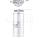 Filtro de combustível MAHLE ORIGINAL KL 659