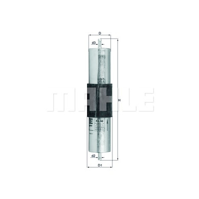 Filtro de combustível MAHLE ORIGINAL KL 66
