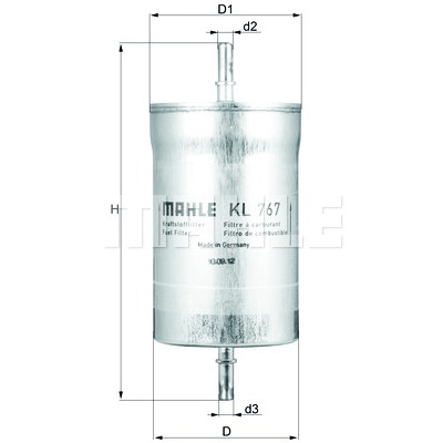 Filtro de combustível MAHLE ORIGINAL KL 767