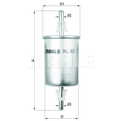 Filtro de combustível MAHLE ORIGINAL KL 83
