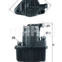 Filtro de combustível MAHLE ORIGINAL KL 832D