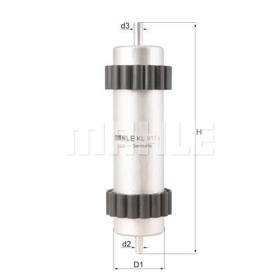 Filtro de combustível MAHLE ORIGINAL KL 915