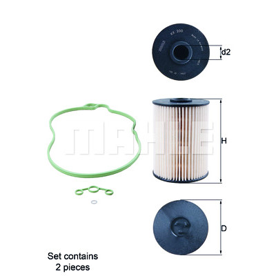 Filtro de combustível MAHLE ORIGINAL KX 200D/S