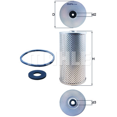 Filtro de combustível MAHLE ORIGINAL KX 210D