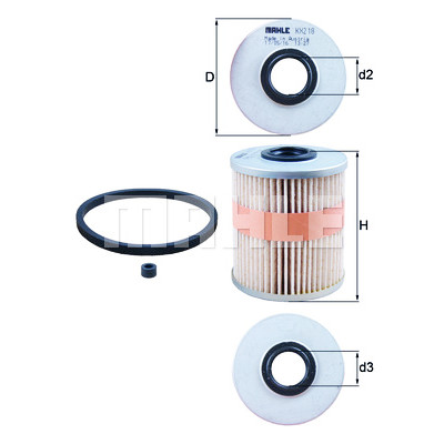 Filtro de combustível MAHLE ORIGINAL KX 218D
