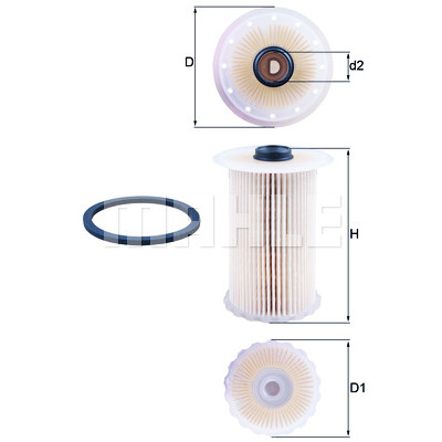 Filtro de combustível MAHLE ORIGINAL KX 229D