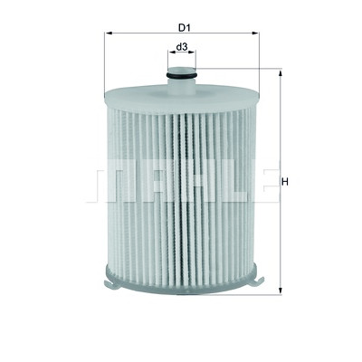 Filtro de combustível MAHLE ORIGINAL KX 245/4D