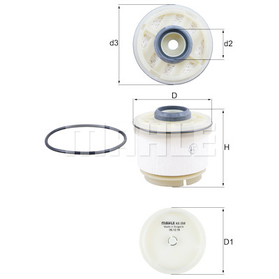 Filtro de combustível MAHLE ORIGINAL KX 268D