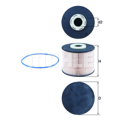 Filtro de combustível MAHLE ORIGINAL KX 331D