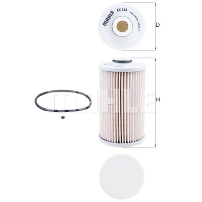 Filtro de combustível MAHLE ORIGINAL KX 344D