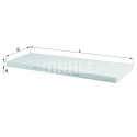 Filtro, ar de cabine MAHLE ORIGINAL LA 123