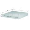 Filtro, ar de cabine MAHLE ORIGINAL LA 136