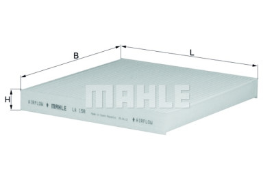 Filtro, ar de cabine MAHLE ORIGINAL LA 158