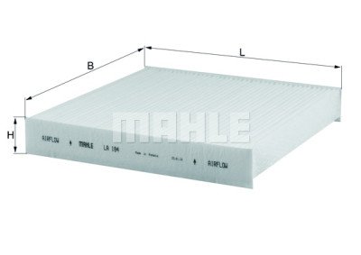 Filtro, ar de cabine MAHLE ORIGINAL LA 184