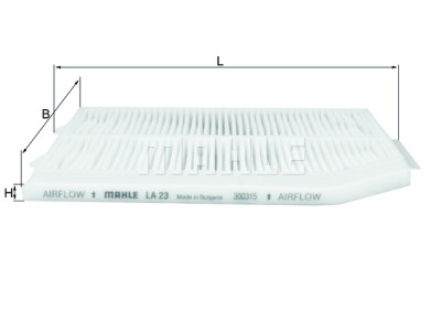 Filtro, ar de cabine MAHLE ORIGINAL LA 23