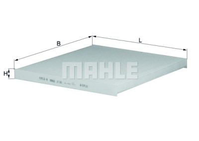 Filtro, ar de cabine MAHLE ORIGINAL LA 306