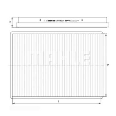 Filtro, ar de cabine MAHLE ORIGINAL LA 44