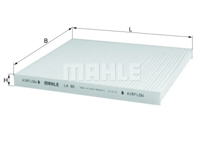 Filtro, ar de cabine MAHLE ORIGINAL LA 60