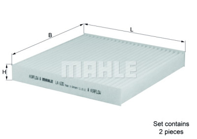 Filtro, ar de cabine MAHLE ORIGINAL LA 630/S